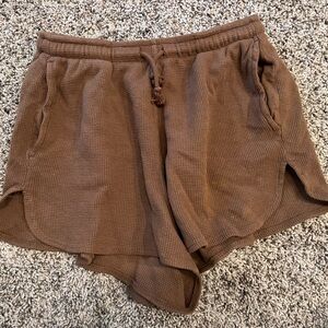 brandy melville waffle shorts